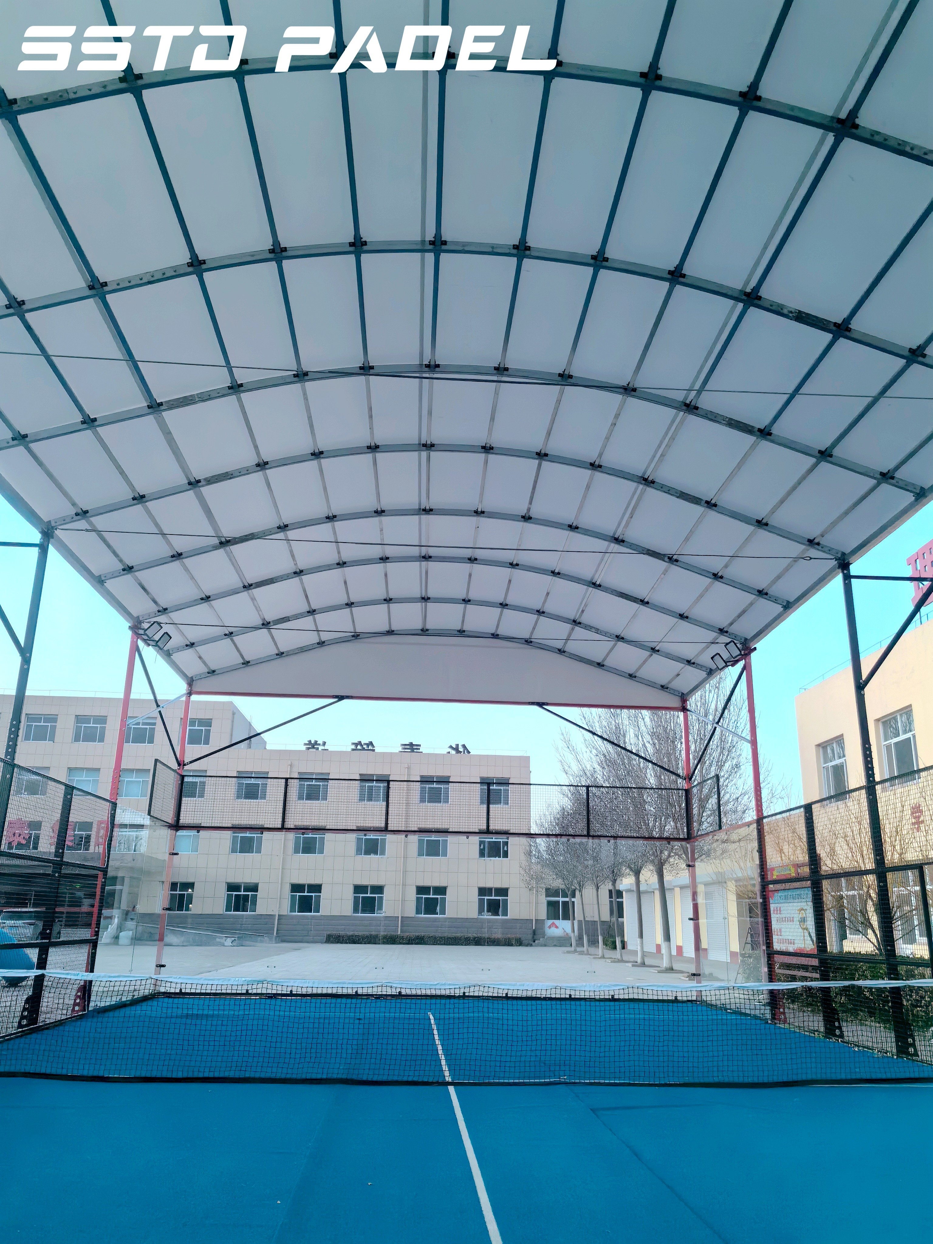 Padel court complete plus the ceiling with brandy included roof sport court paddle court roof