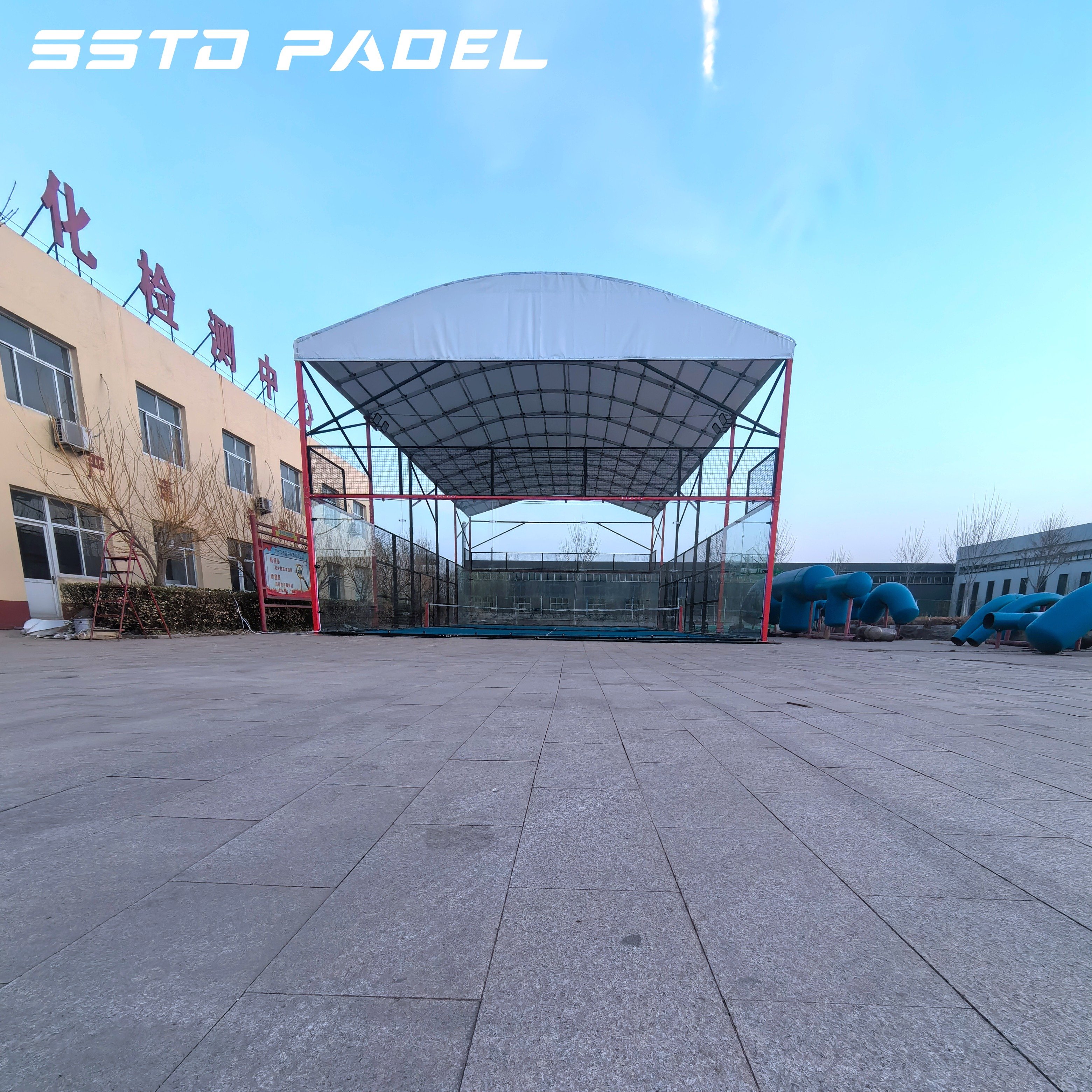 Padel court complete plus the ceiling with brandy included roof sport court paddle court roof
