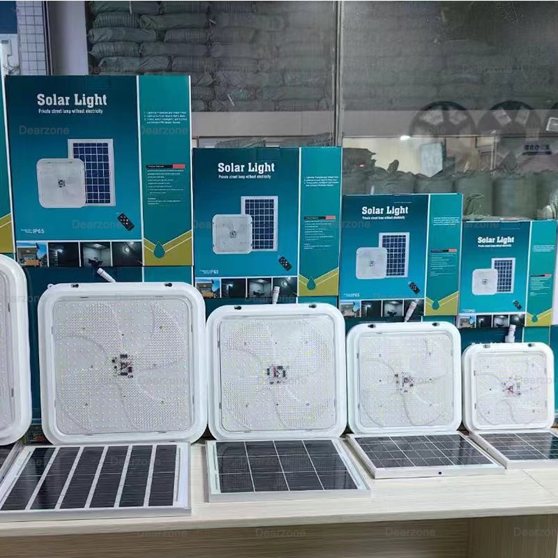 High Quality 100w 200w 300w 400w Outdoor Garden Lamp Ceiling Lamp Solar Ceiling Light With Remote Control