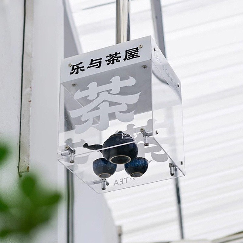 Custom Advertising Light Box Signs for Indoor & Outdoor Decorations Rectangle Shape Ceiling Rotate the lightbox