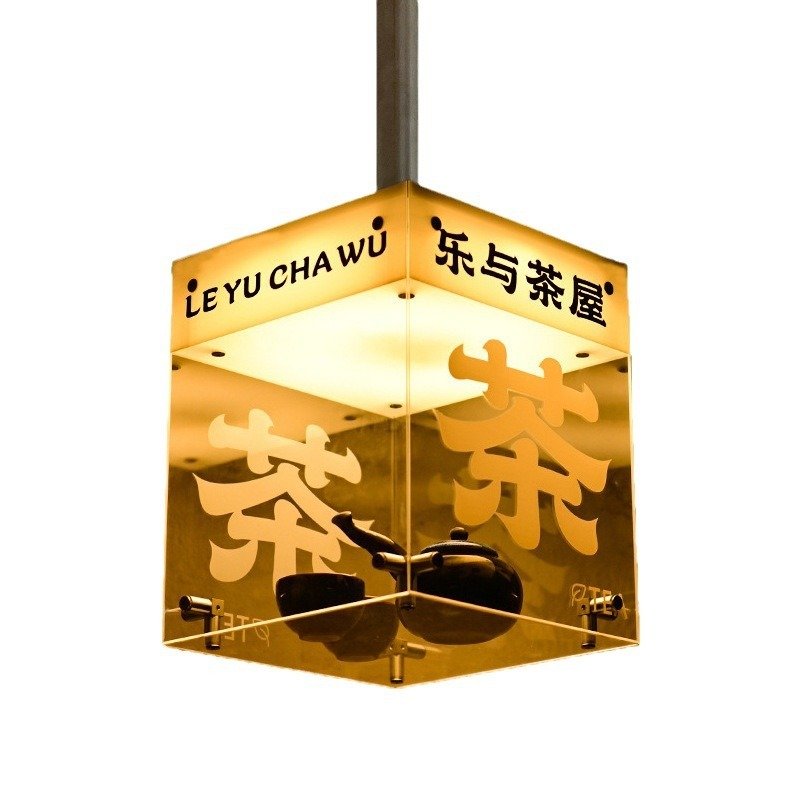 Custom Advertising Light Box Signs for Indoor & Outdoor Decorations Rectangle Shape Ceiling Rotate the lightbox