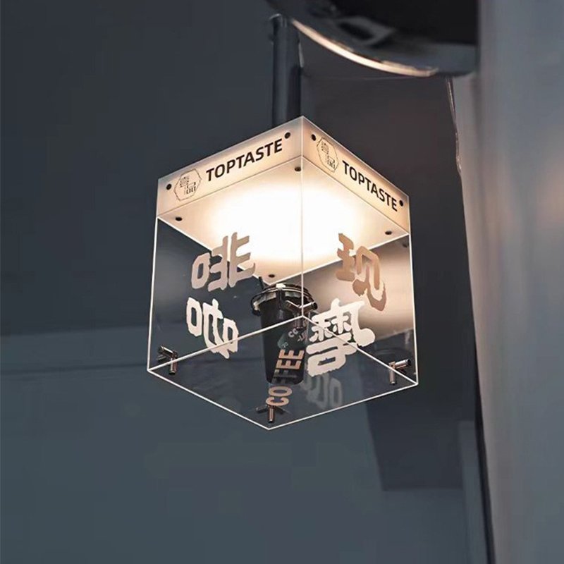 Custom Advertising Light Box Signs for Indoor & Outdoor Decorations Rectangle Shape Ceiling Rotate the lightbox