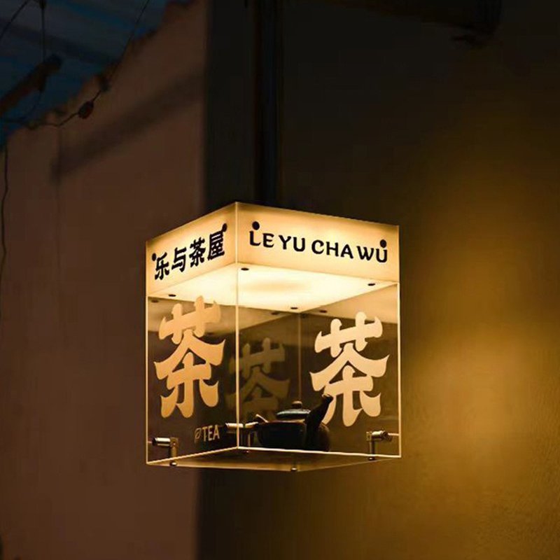 Custom Advertising Light Box Signs for Indoor & Outdoor Decorations Rectangle Shape Ceiling Rotate the lightbox