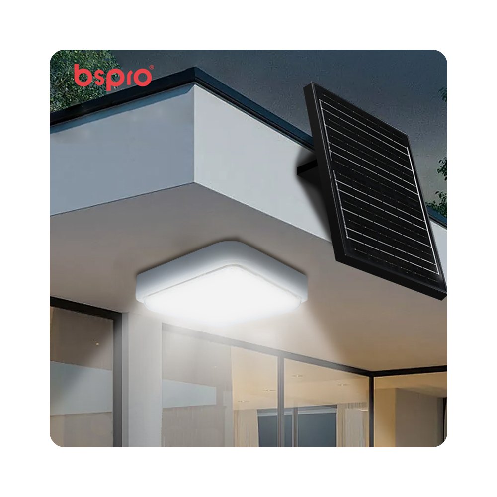 220W Solar Power Square Round Ceiling Lamp Led Waterproof Indoor Ceiling Solar Lighting With IP54