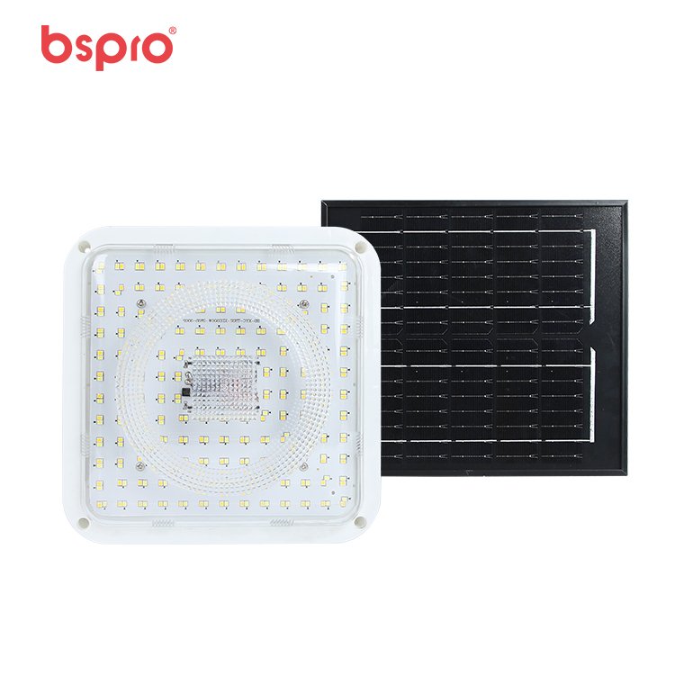 220W Solar Power Square Round Ceiling Lamp Led Waterproof Indoor Ceiling Solar Lighting With IP54