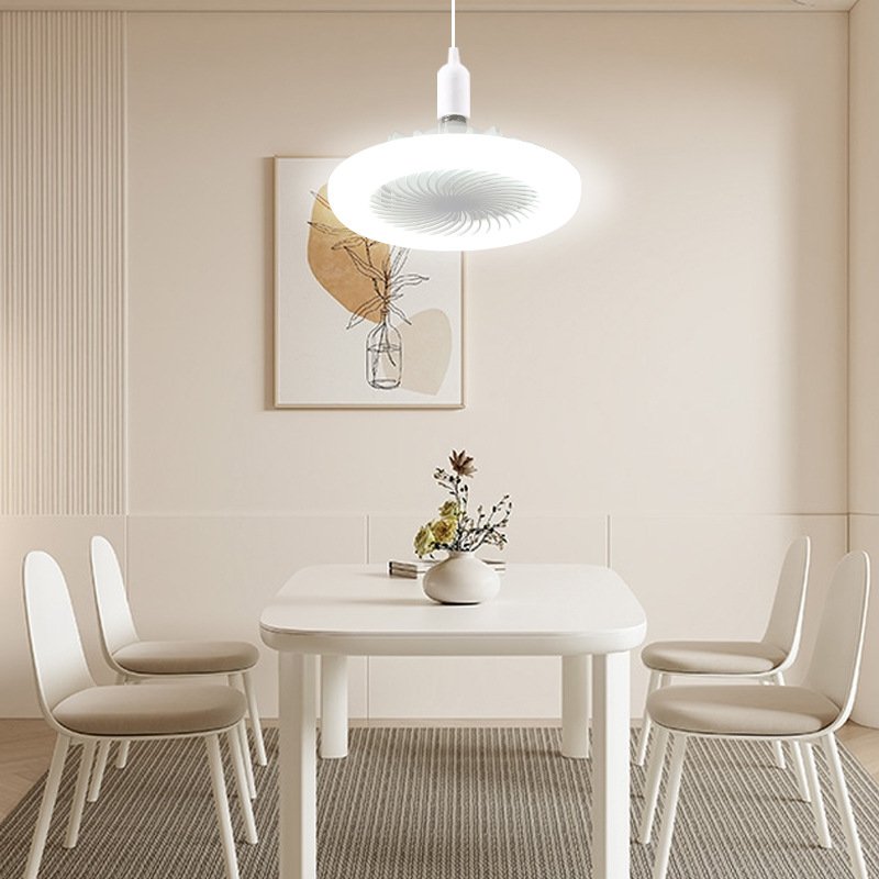 Custom Remote-controlled ceiling fan with threaded mouth LED small fan light Intelligent remote control aromatherapy fan light