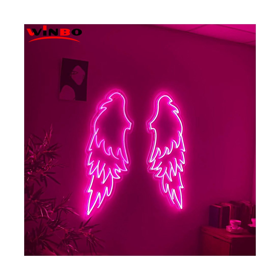 Winbo ODM/OEM Acrylic Light Led Number Neon Sign Custom Letters The Name Birthday Party Wall Decor