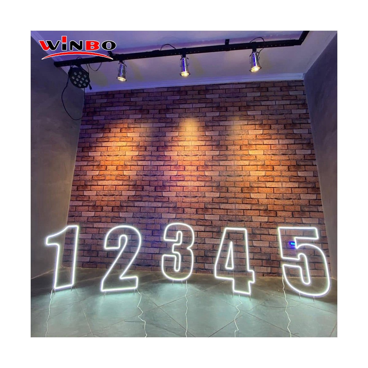 Winbo ODM/OEM Acrylic Light Led Number Neon Sign Custom Letters The Name Birthday Party Wall Decor