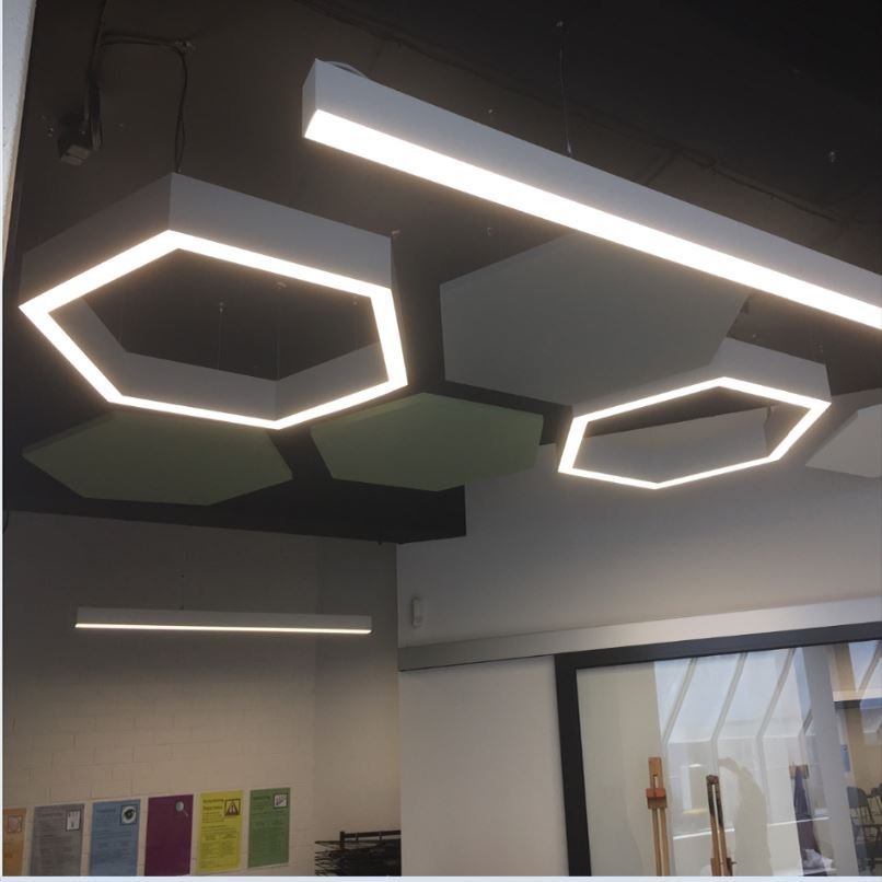 LED light production line ceiling interior wall strip aluminum lighting room linear Recessed Celling bar outdoor lights