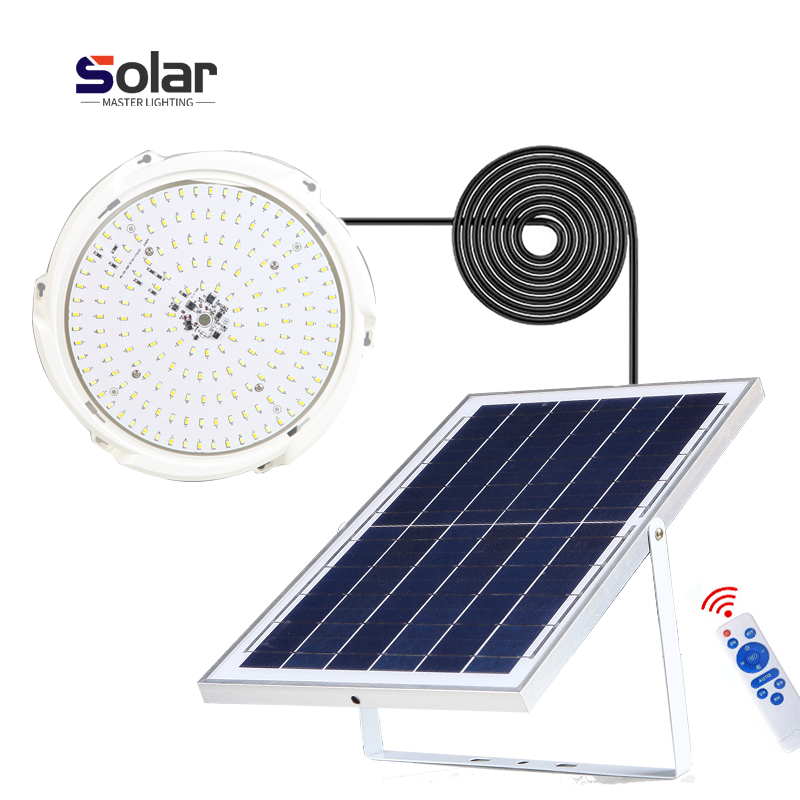 Indoor Solar Ceiling Light with Remote Control Waterproof Ceiling Solar Light Lamp for Indoor Outdoor Solar Light Home House