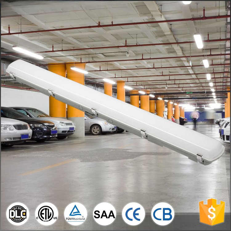DLC ETL SAA Compliant Linkable Surface Mounted Tri-proof LED Linear Light Motion Sensor Waterproof T8 Tube LED Batten IP65 Auto
