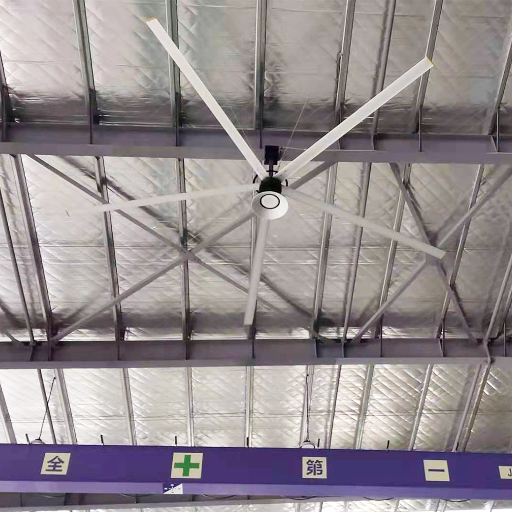LED Light PMSM HVLS Ceiling Fan Industrial for Warehouse and Factory