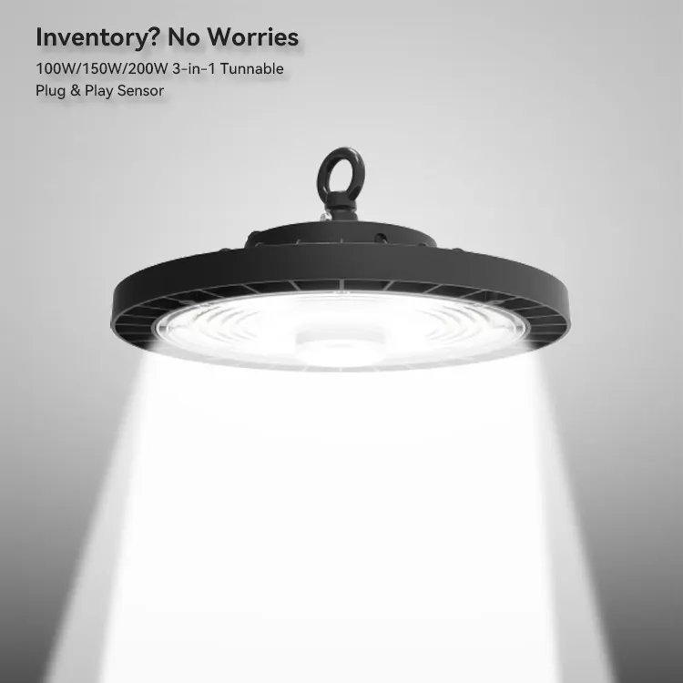 Waterproof Ufo Highbay Led 100w 200w 300w 400w Pathway Outdoor Garden Solar High Bay Light