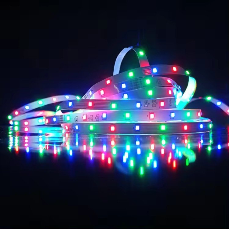 Decorative 2835 5050 Wheel Light Strips RGB 220V 12V Smart RGBW Silicone Led Strip Neon Outdoor Strip Light for Ceiling