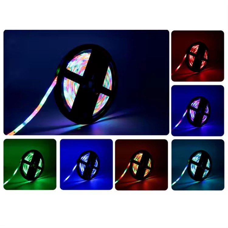 Decorative 2835 5050 Wheel Light Strips RGB 220V 12V Smart RGBW Silicone Led Strip Neon Outdoor Strip Light for Ceiling