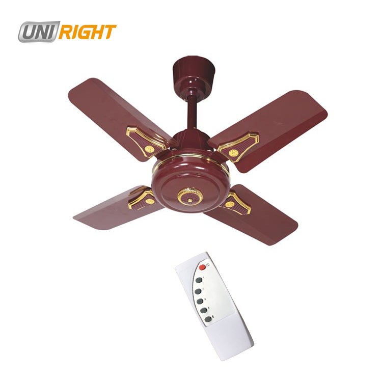 Energy saving 12V ACDC ceiling fan 24" solar ceiling fan with remote control