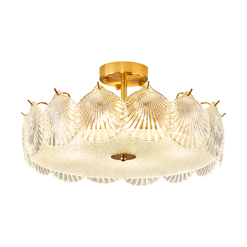 French Light Luxury Crystal Ceiling Light Modern And Simple Atmosphere French Cream Style Bedroom And Hall Lighting Fixtures