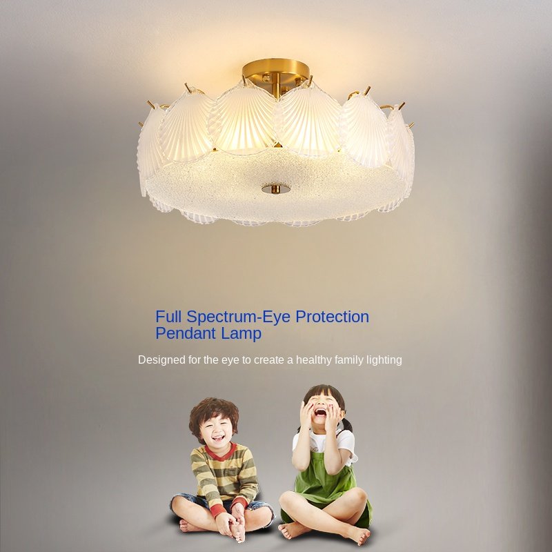 French Light Luxury Crystal Ceiling Light Modern And Simple Atmosphere French Cream Style Bedroom And Hall Lighting Fixtures