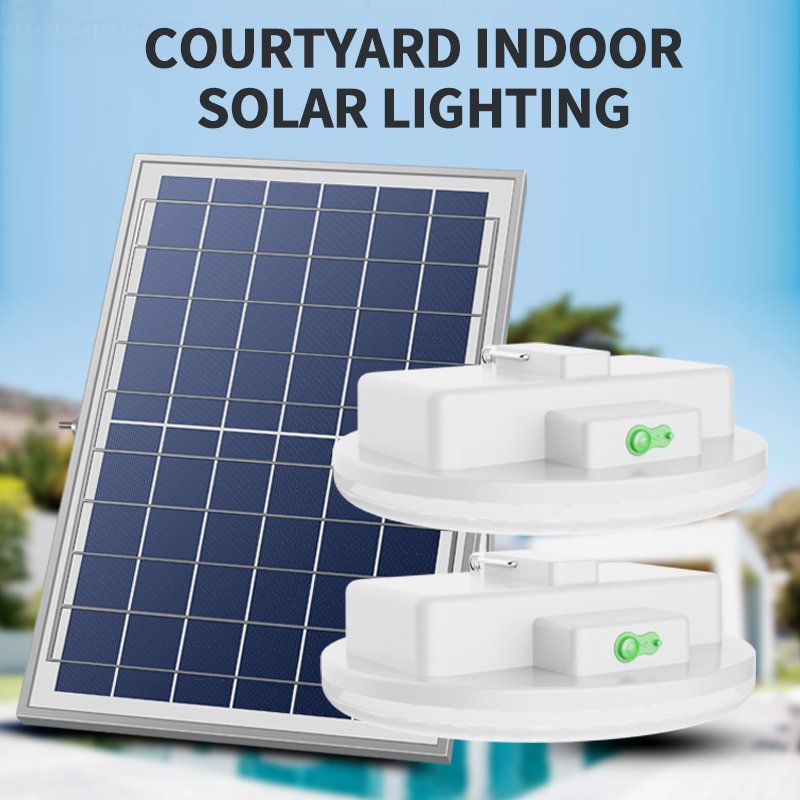 Lite factory new remote control solar indoor light high lumens for home led solar ceiling lamp solar warehouse light