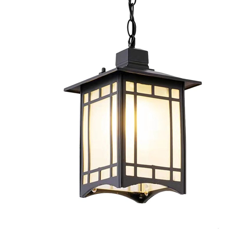 Classical LED Chandelier Lamps Waterproof for Lawn Garden Corridor Decoration Outdoor Pendant Light