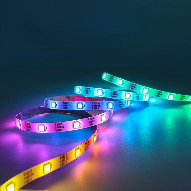 Low voltage ws2812b SMD 5050 Indoor and outdoor RGB light strip full color atmosphere light 5v USB-powered LED strip lights