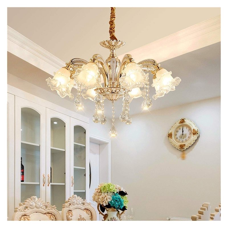 Modern Gold Metal Crystal Outdoor LED Chandeliers Pendant Ceiling Lights Lamp for Dinning Living Room Hotel Lobby Villa Home