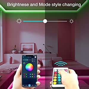 5m IP65 Waterproof Outdoor Indoor 5050 RGB Music Sync Disco Party Light Other Smart LED Strip Light for Ceiling Decor