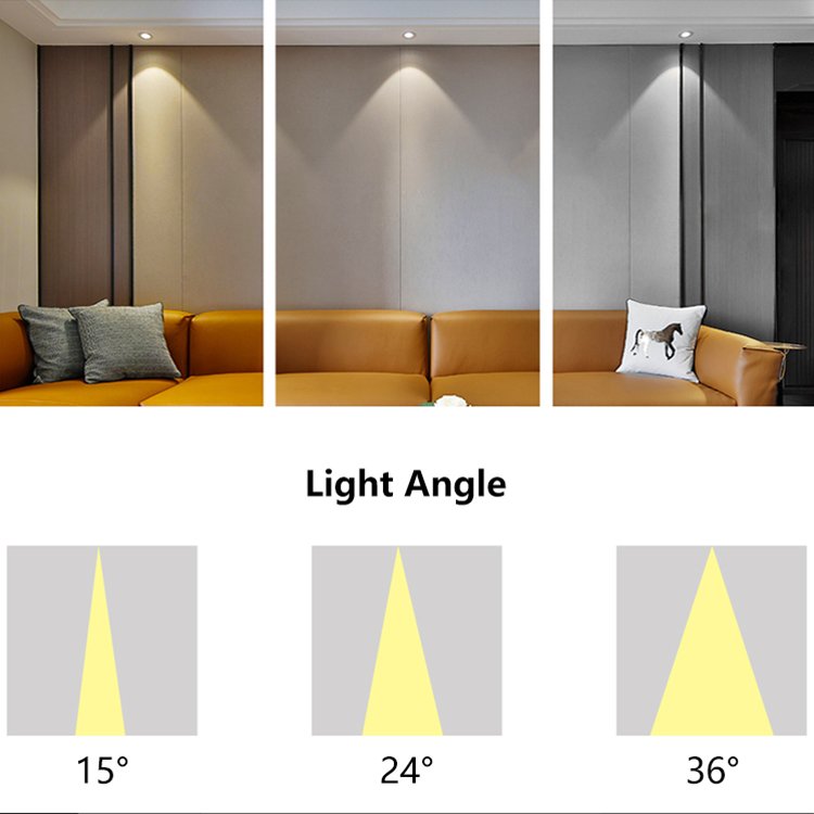 High Quality Dimming Die Casting Aluminum Indoor Can Shape 12watt Ceiling LED Spotlight