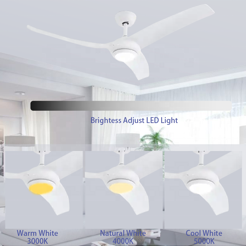 LED ceiling fan with light 220v reversible ABS blade ceiling fan with light and remote