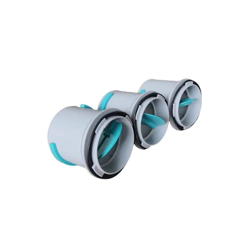 Light Gray PP & PE Air Conditioning Duct Joint Fresh Air Distribution Box for Exterior Hotels Hospitals Gyms Living Rooms