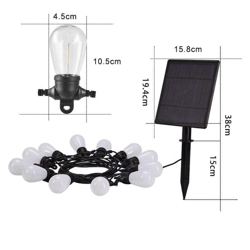 10m/20m/30m Solar Led Lights String Garland Christmas Ramadan Outdoor Waterproof Holiday Led Decoration Light String