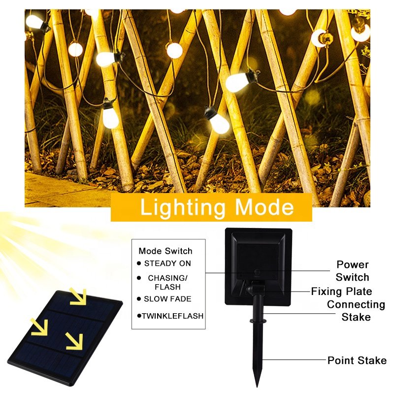 10m/20m/30m Solar Led Lights String Garland Christmas Ramadan Outdoor Waterproof Holiday Led Decoration Light String