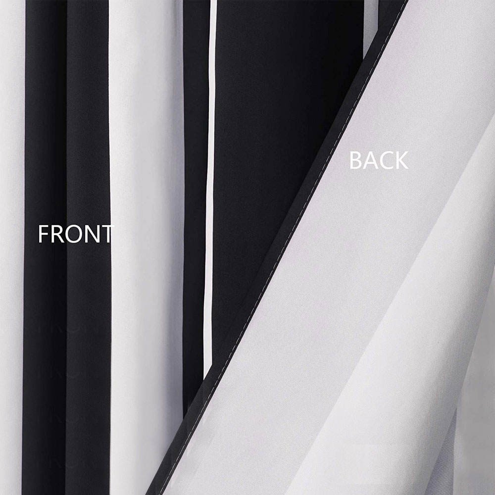 Most Popular Factory Price Embroidered Curtains For Home / Hot Sale 2024 New Arrivals Custom Logo Black And White Curtain