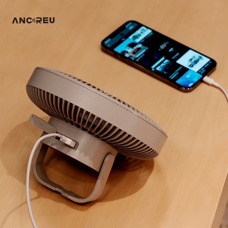 Ceiling fan USB rechargeable atmosphere night light electric ceiling table fan mini head desktop fan