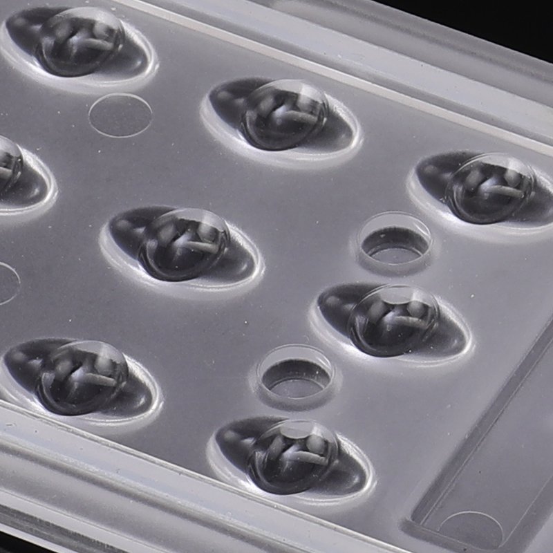 Street light lens 70*140 Degree 30 in 1 led module lens for tunnel lighting