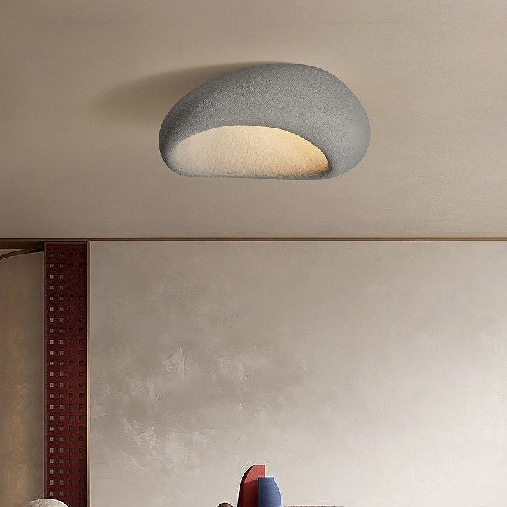D19.7 Inch Wabi Sabi Modern Ceiling Lamp House Lighting Ceiling Decorative Hotel Bedroom Decorative Japanese Low Ceiling Light