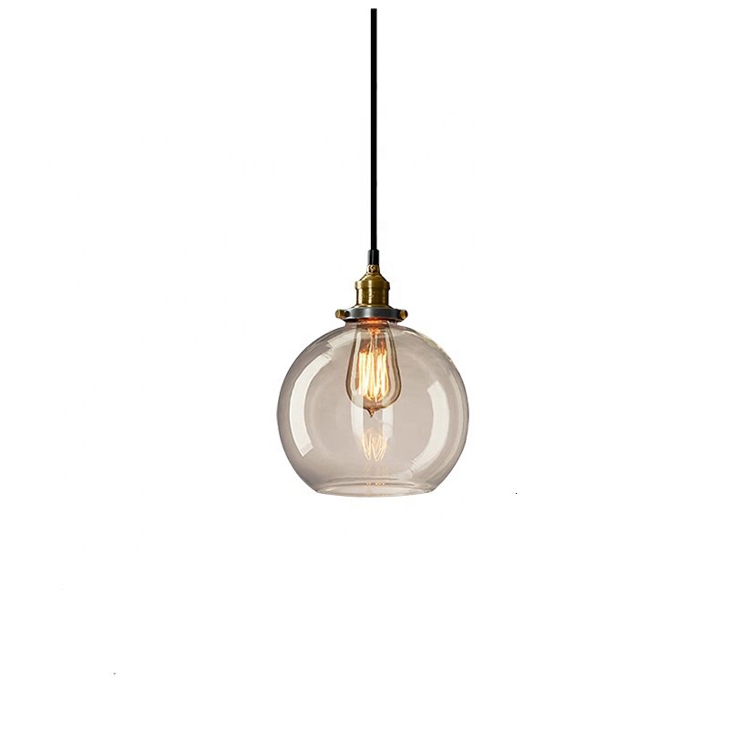 Nordic Luxury Hotel Hanging Lamp Modern Living Room Ceiling Lamp Fixture Kitchen Island Chandelier Led Glass Shade Pendant Light