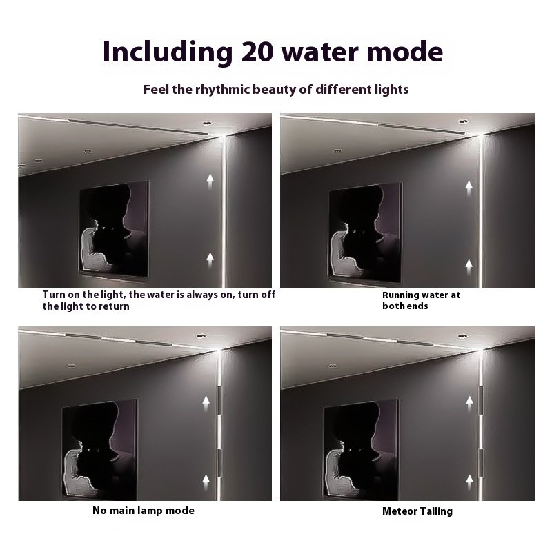 24V Smart Interior Decoration Light Running Water 2835 Flexible Indoor Outdoor Waterproof Chasing LED Strip Light for Home Decor