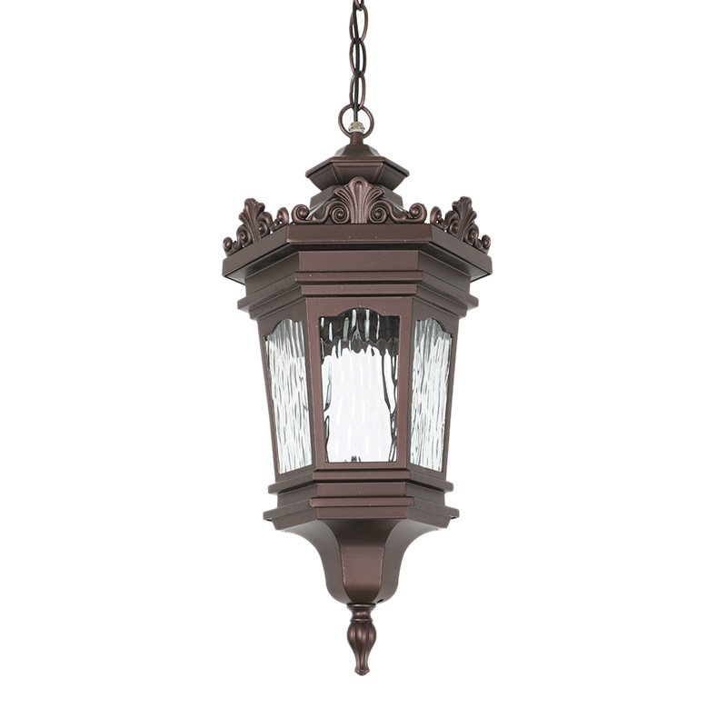 American waterproof chandelier outdoor corridor balcony ceiling light courtyard porch arbor outdoor room Solar energy