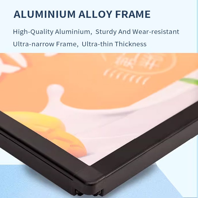 Rectangle Menu LED Light Box Advertising Poster Frame Illumination Billboard Marketing Product LED Light Box Wide Range If Use