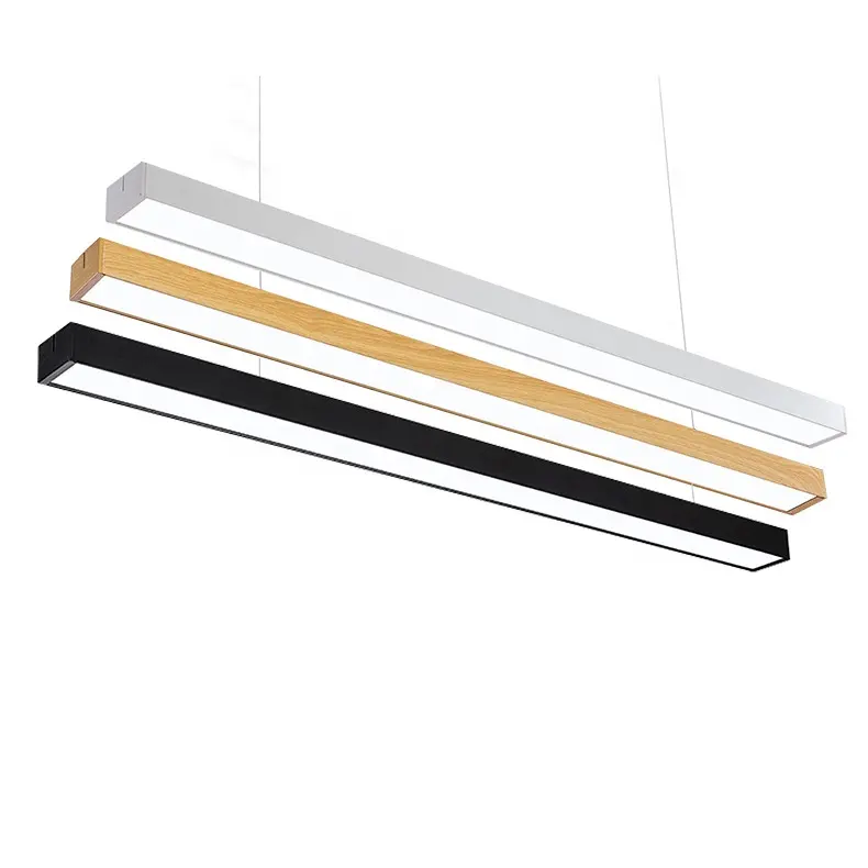 Commercial indoor led linear lights price billiard linear ceiling light for store gym restaurant lighting fixtures