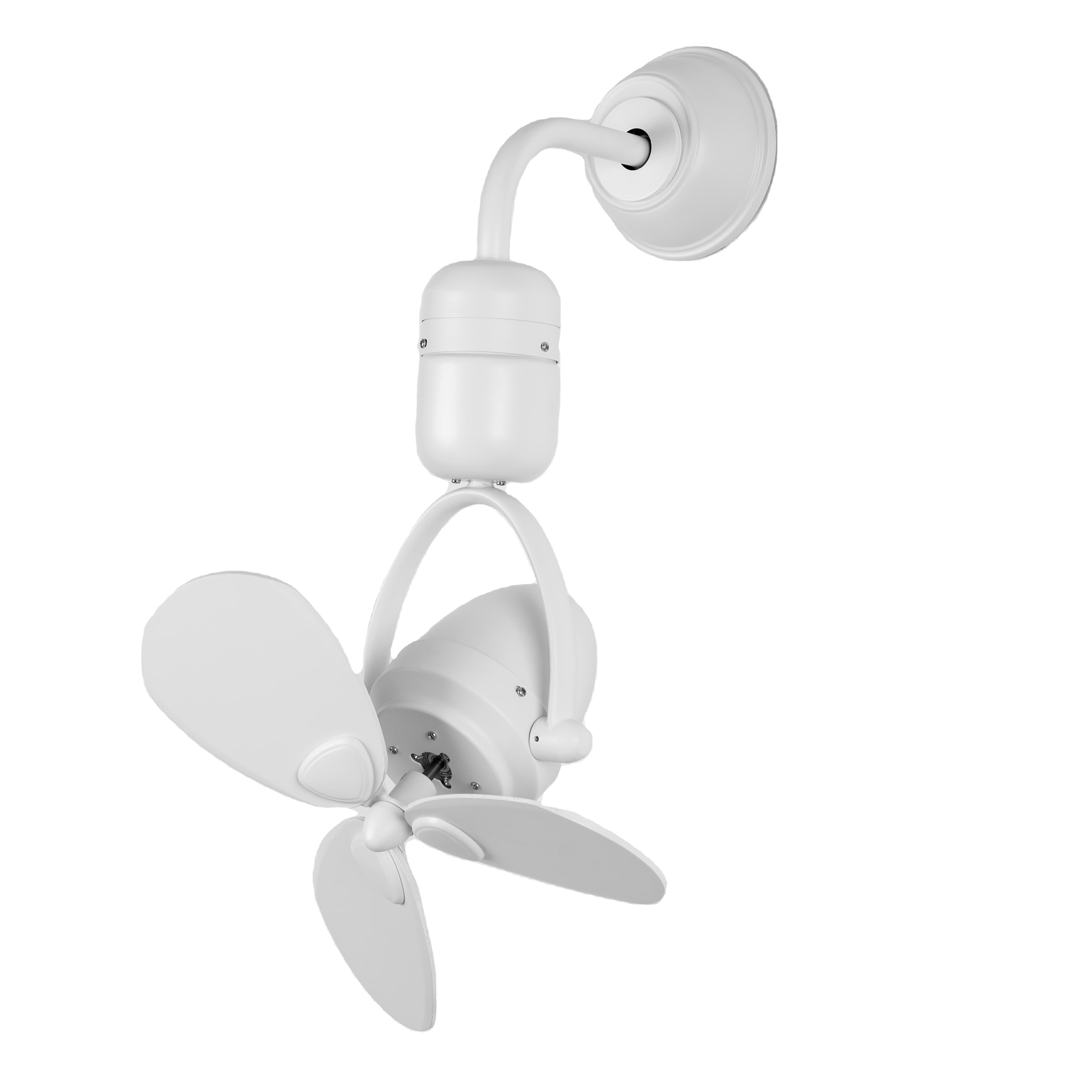 Wall Fan 16 Inch Solid Wood High Speed Modern White Decoration BLDC Remote Control Wall Mounted Fans for Bar Corner