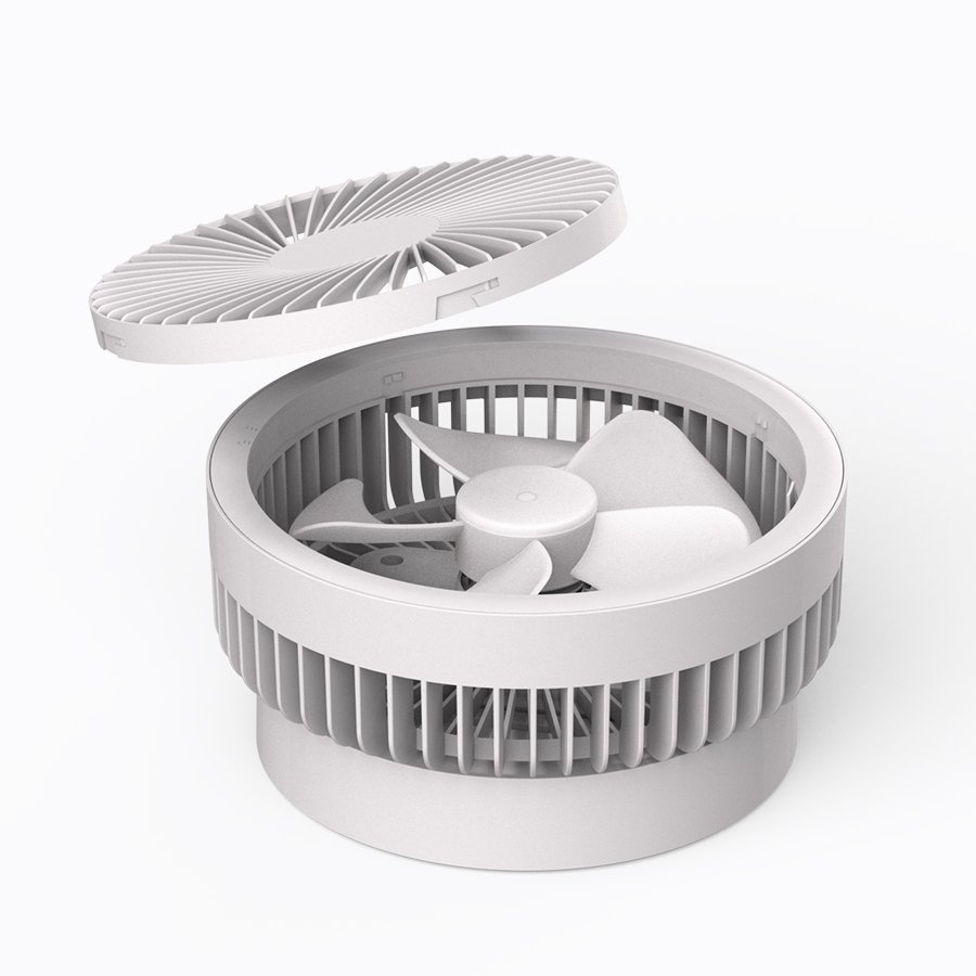 ceiling portable USB fans Strong wind mute outdoor fan led foldable desk Power bank fan for camping
