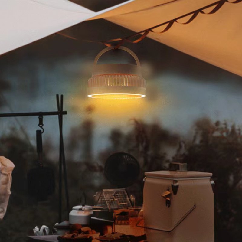 ceiling portable USB fans Strong wind mute outdoor fan led foldable desk Power bank fan for camping