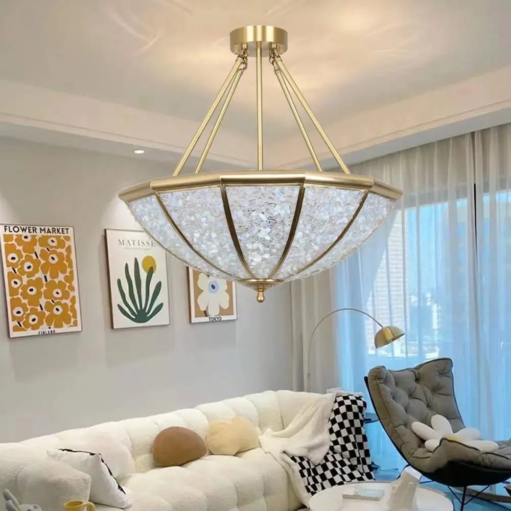 Custom Decorative Hotel Hanging Pendant Light Ceiling Bowl Glass Dark Bronze Hanging Lamp Luxury Chain Chandelier