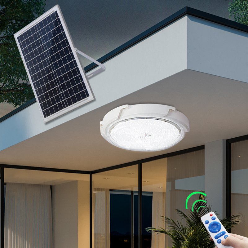 50W*3Three In One Home For Hallway Indoor Ceiling Lamp Solar Power Adjustable Spot Lamp 100w 200w 300w Solar Led Ceiling Light