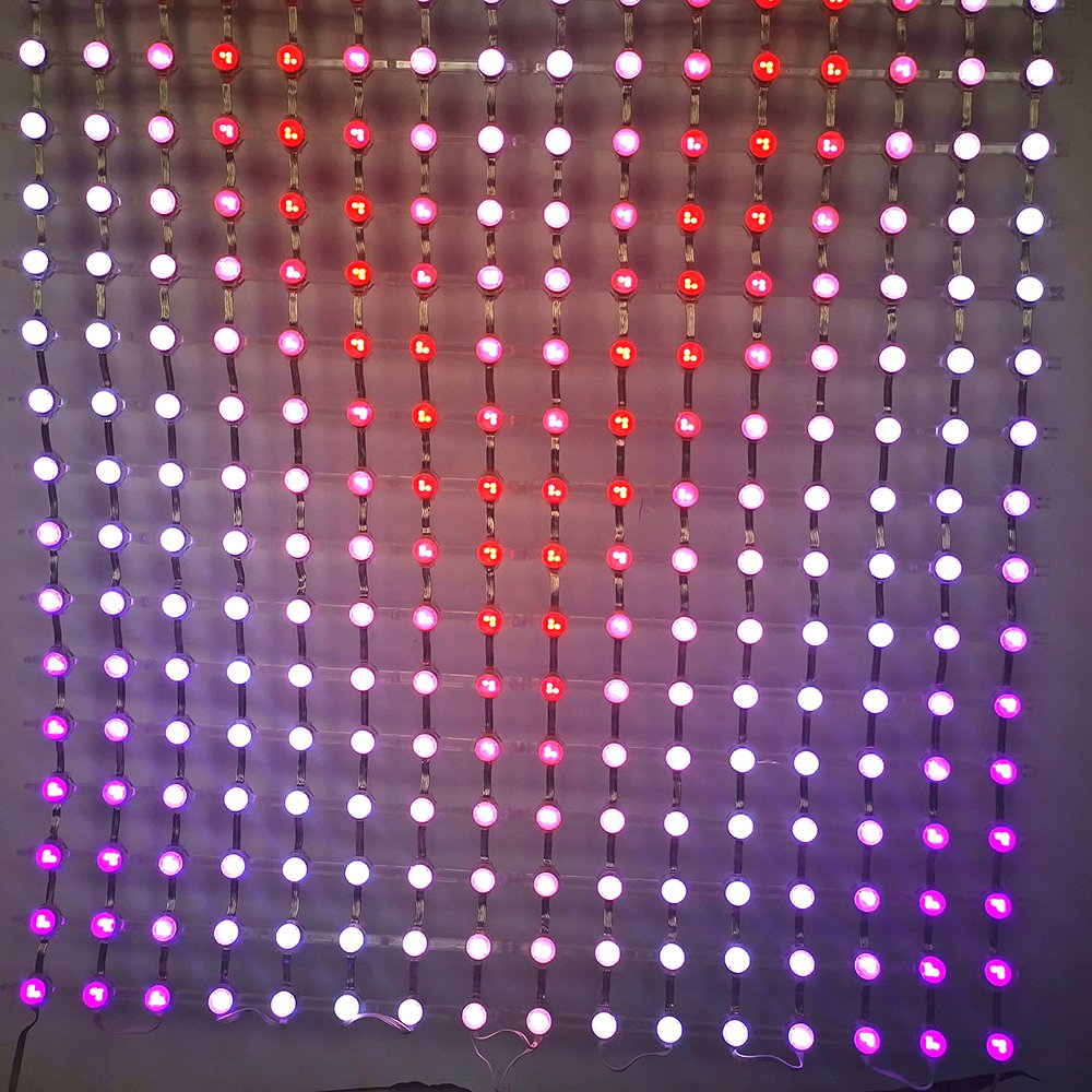 P55 RGB LED Pixel Digital Strip Light Club House Party Rave Show Decoration Mesh Ceiling or Wall Installation