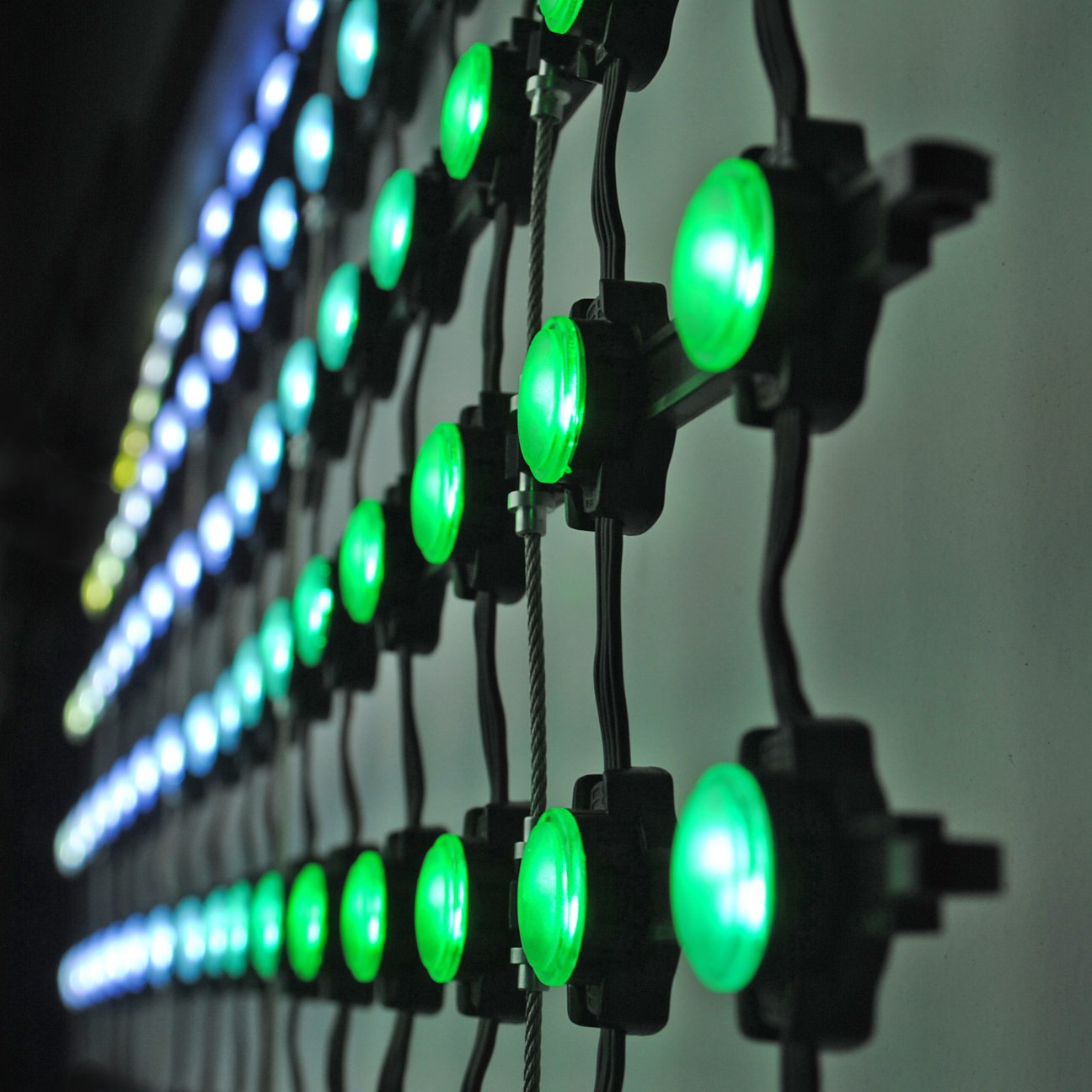 P55 RGB LED Pixel Digital Strip Light Club House Party Rave Show Decoration Mesh Ceiling or Wall Installation