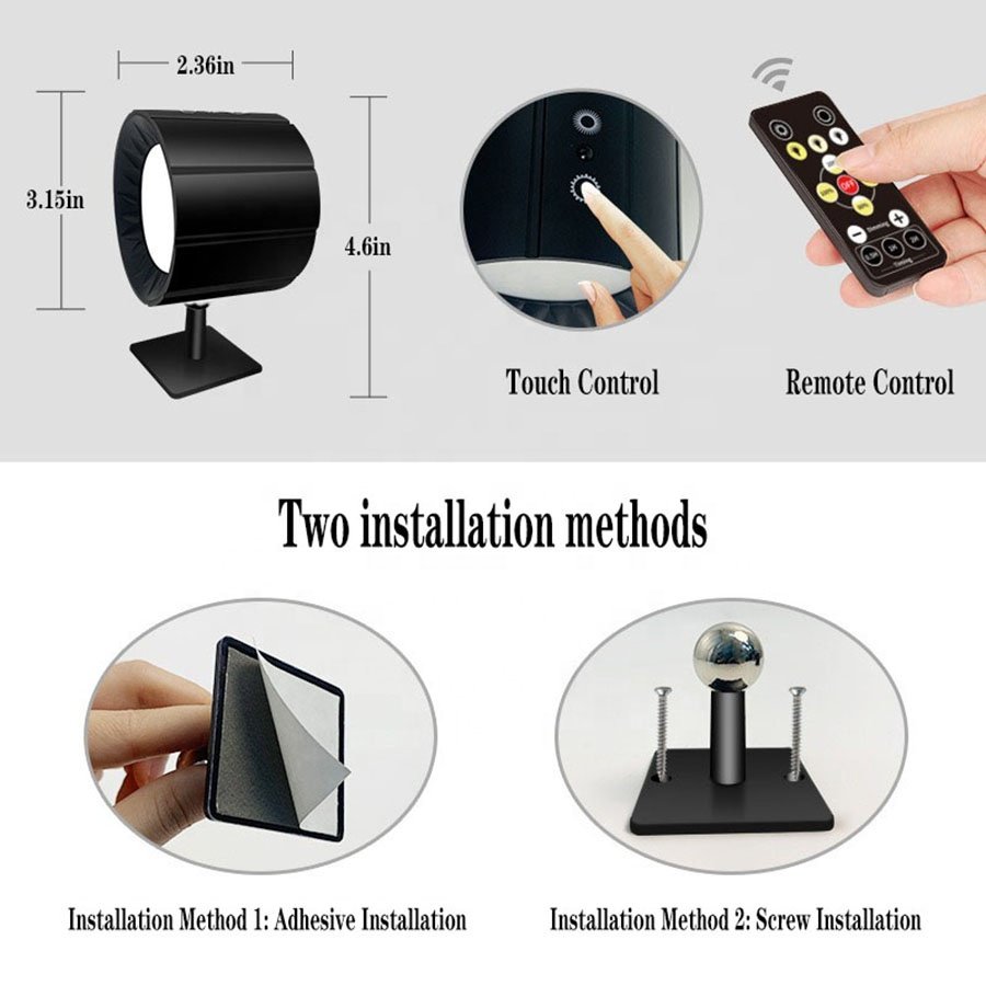 Hot Selling Modern Style Wireless Stage Lights Religious LED Night Outdoor Wall Light Bedroom LED Marble Wall Sconce