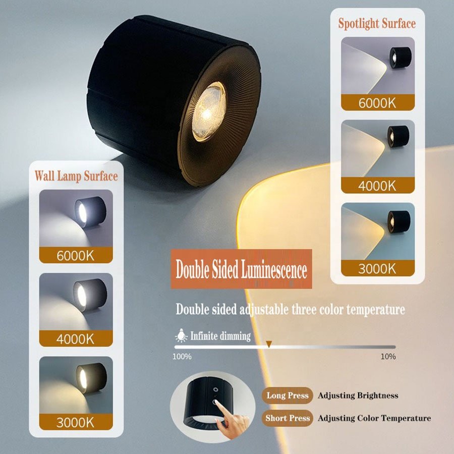 Hot Selling Modern Style Wireless Stage Lights Religious LED Night Outdoor Wall Light Bedroom LED Marble Wall Sconce